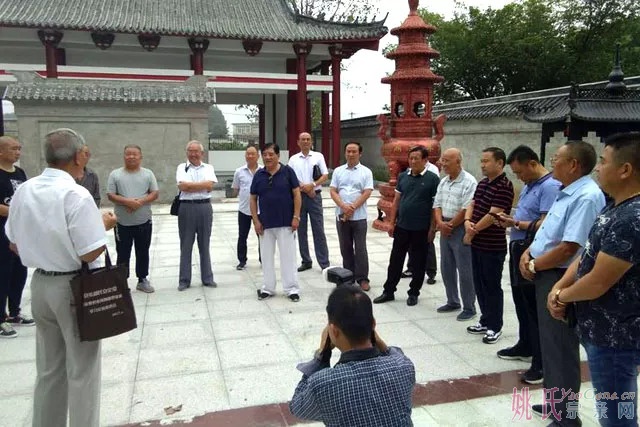 安徽淮南姚氏联谊会领导走访淮南《胡氏宗祠》